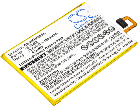 3600mAh / 34.56Wh Replacement battery for AMC 3945/3945-B, 8333, 8335