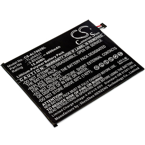 Alcatel 8082,9024W,A30 Tablet,A30 Tablet 4G LTE; P/N:TLp040J1 Battery