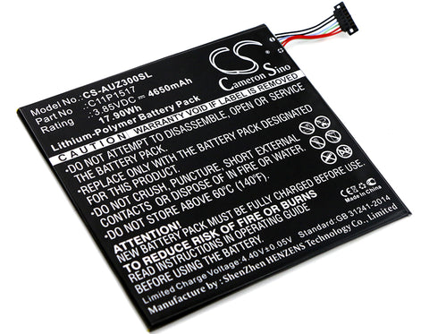 Asus Pad ZenPad ZenPad 10 Z0310M,Pad ZenPad ZenPad 10 Z300M,ZenPad 10 Z300CNL,ZenPad C 7.0 P01Z,ZenPad Z300CNL; P/N:0B200-01580200,C11P1517 Battery