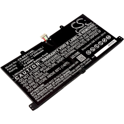 DELL CFC6C,D1R74,Venue 11 Pro Keyboard Dock; P/N:7WMM7,CP305193L1,DL011301-PLP22G0 Battery