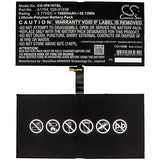 New 10800mAh Battery for Apple A1670,A1671,A1821,iPad Pro 12.9 2017 2nd Gen,iPad Pro 12.9 2nd Gen; P/N:020-01238,A1754