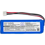 New 6000mAh Battery for JBL Charge 3; P/N:GSP1029102A