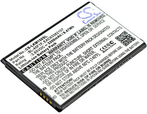 2700mAh / 10.40Wh Replacement battery for LG Grace, Harmony, K10 2017