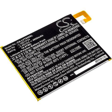 Lenovo Tab 4,Tab4,TB-8504F,TB-8504X,ZA2B0009US; P/N:L16D1P34 Battery