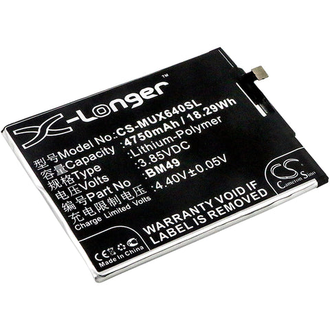 Xiaomi 2016001,2016002,2016007,Hydrogen,Max,Mi Max Dual SIM,Mi Max Dual SIM TD-LTE; P/N:BM49 Battery