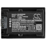 New 1600mAh Battery for Sony FDR-AX33,FDR-AX40,FDR-AX45,FDR-AX53,FDR-AX60,FDR-AX700,FDR-AXP33,HDR-CX450,HDR-CX625,HDR-CX680,HDR-PJ620,HDR-PJ675,NEX-VG30; P/N:NP-FV50A