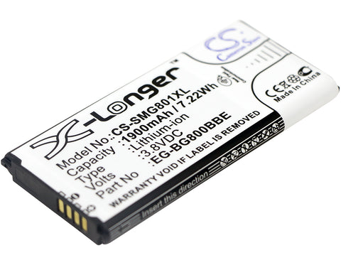 1900mAh / 7.32Wh Replacement battery for Samsung Galaxy Alpha, Galaxy Alpha LTE-A, SM-G850