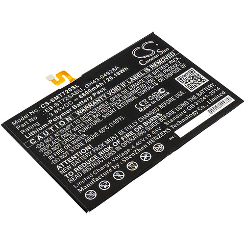 Samsung Galaxy Tab S5e,Galaxy Tab S5e 10.5,Galaxy Tab S5e 10.5 2019,Galaxy Tab S5e LTE,Galaxy Tab S5e WiFi,SM-T720,SM-T725; P/N:EB-BT725ABU,GH43-04928A Battery