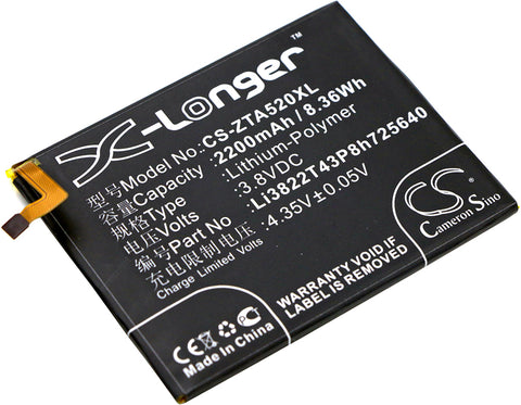 2450mAh / 9.43Wh Replacement battery for ZTE Grand X 2,Grand X2,Z850