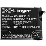 New 3400mAh Battery for Asus X00DDA,Z00DDA,ZC553KL,Zenfone 3 Max 5.5,ZenFone 3 Max Dual SIM 5.5; P/N:C11P1609 1ICP5/65/80