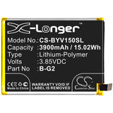 New Replacement 3900mAh Battery for VIVO V15,V1831; P/N:B-G2