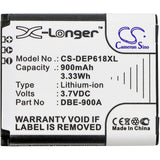New 900mAh Battery for Doro Phoneeasy 618; P/N:DBE-900A
