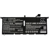 New 6300mAh Battery for DELL XPS 13 2018,XPS 13 9370,XPS 13 9370 FHD i5,XPS 13-9370-D1605G,XPS 13-9370-D1605S,XPS 13-9370-D1705G,XPS 13-9370-D1705S,XPS 13-9370-D1805G,XPS 13-9370-D1809G; P/N:0H754V