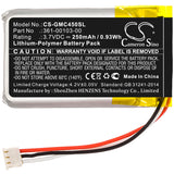 New 250mAh Battery for Garmin Dash Cam 45,DashCam 45; P/N:361-00103-00