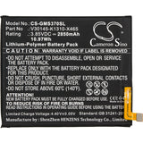 New 2850mAh Battery for Gigaset GS370; P/N:V30145-K1310-X465