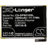 New 2900mAh Battery for Google G013A,G013B,Pixel 3; P/N:823-00073-01,G013A-B
