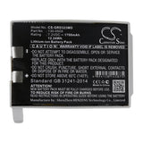 New 1700mAh Battery for CME BodyGuard 323; P/N:130-050X