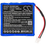 New 2000mAh Battery for Ksenia Duo wireless repeater,Radius Indoor Siren; P/N:KSI7207008.000