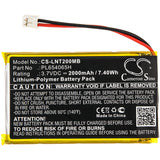 New 2000mAh Battery for Luvion Prestige Touch 2; P/N:PL654065H