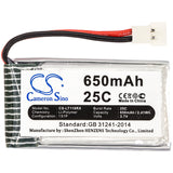 New 650mAh Battery for JJRC H5C,H9D