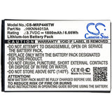 1800mAh Battery for Motorola CLP1010, CLP1040, CLP1060, CLP446, SL7550, XPR7550