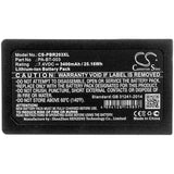 New 3400mAh Battery for Brother RJ-2030,RJ-2050,RJ-2140,RJ-2150; P/N:PA-BT-003