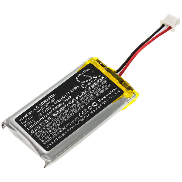 New Replacement 450mAh Battery for Sennheiser DW 30 HS SDW 30 SDW 30 H