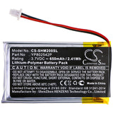 New 650mAh Battery for Sena SMH-10S,SMH-20S; P/N:YP802542P