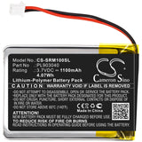 New Replacement 1100mAh Battery for Schweizer LED Magnifier; P/N:PL903040