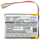 New 1000mAh Battery for Sony MDR-XB950N1,SRS-WS1,WH-CH700N; P/N:LIS1553,LIS1553(SY6)