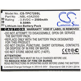 New 2500mAh Battery for Neffos C7s,TP7051A,TP7051C; P/N:NBL-43A2500