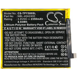 New 2350mAh Battery for TP-Link  Neffos Y5s Dual SIM,Neffos Y5s Dual SIM LTE AM,TP804A,TP804C; P/N: NBL-40A2400