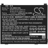 New Replacement 3200mAh Battery for Zebra ET51,ET51 Windows OS,ET51AE-W12E,ET51AT-W12E,ET51CE-G21E-00NA,ET56; P/N:BTRY-ET51-8IN3-01,BTRY-ET5X-8IN3-01